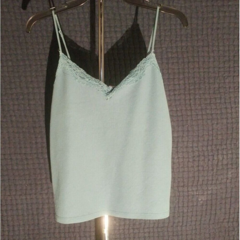 Zara Crop Cami Top With Lace